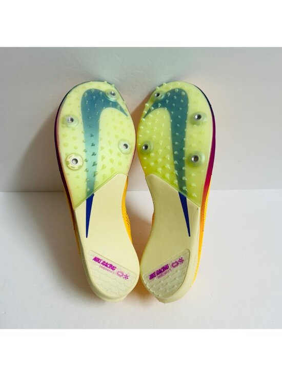NEW Nike ZoomX Dragonfly 2 Track & Field Shoes SPIKES FD8413-800 Size 7.5 Citron